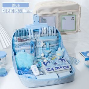 SDG 12-ชั้น กระเป๋าใส่ปากกา จุได้มาก ซิปรอบ ถุงเก็บปากกา แฟชั่นสำหรับผู้หญิง ช่องเปิดขนาดใหญ่90องศา กระเป๋าใส่เครื่องเขียน สำหรับนักเรียน