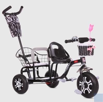 READY STOCK Kids Twin Bicycle Double Bicycle For Two Kids With