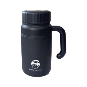 IEFE5 Dung lượng lớn Bình nước bằng thép không gỉ Phong cách 1000ml Bình giữ nhiệt Cốc cà phê với bộ lọc trà Tách trà Sử dụng ngoài trời