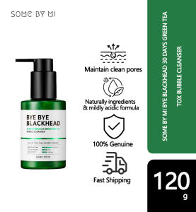 Some By Mi Bye Blackhead 30 Days Green Tea Tox Bubble Cleanser 120g