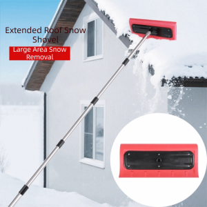HUNIU Light Snow Brush High-Altitude Designed For Roofs Roof Snow Rake Foam Snow Broom Foam Head Snow Removal Tool Roofs