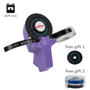 MoTex E101 DIY Handhold Embossing Label Typewriter lettering machine label printer C101 Manual labeller Replace Dymo label maker machine