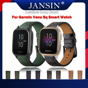 Garmin venu sq smart Watch Leather loop Watch Band Strap Garmin venu sq Music Replacement Wrist strap