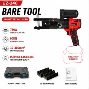 【Local shipping】CHUANGCHAO 100Mpa 10-300mm² Electric Hydraulic Crimping Pliers Brushless portabel Crimping Cable terminal Tool