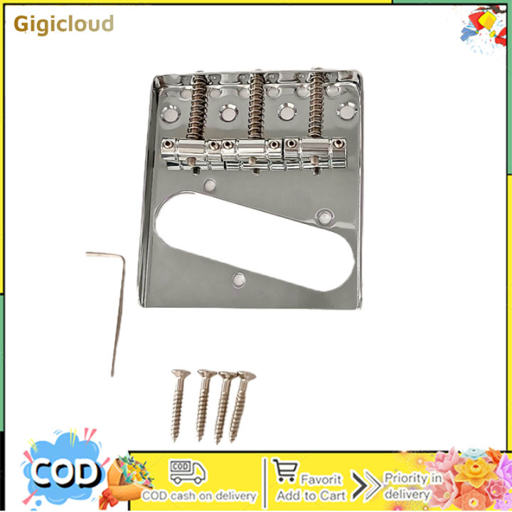 Electric Guitar Bridge Replacement Adjustable Saddle Tailpiece 6 ...