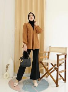 Basic id fashion BISA COD BIG SALE Cardigan kella crinkle airflow premium / Cardigan wanita jumbo / Cardi korean style / Outer muslim