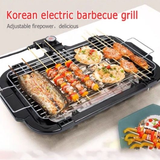 2000W Electric BBQ Barbecue Grill Indoor Outdoor Smokeless Grill ...