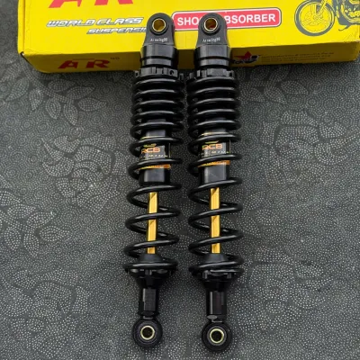 Phuộc sau Yoshimura đen ty vàng Wave - Sirius lắp đặt như zin - tặng kèm tem