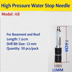 50Pcs/Bag High Pressure Grouting Injection Packer Aluminum Water Stop Needle Grout Packer Nozzle