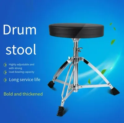 Heavy Duty Mavies Drum Throne suitable for any ages Adjustable Chrome Padded Stool Piano Drum