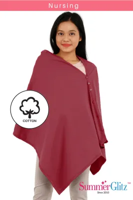 SummerGlitz 100% Cotton & Cotton Nursing Cover / Baby Blanket Breastfeeding Apron Shawl Cloth Blanket