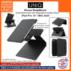 Uniq Rovus SnapMount detachable case and folding stand for iPad Pro 13" (M4) 2024 / iPad Pro 11" (M4) 2024