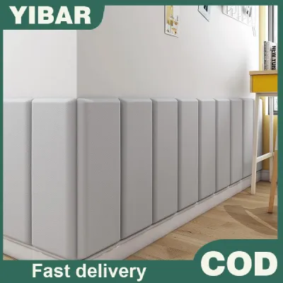YIBAR DIY 3D Wall Mounted Headboard Soundproof Wall Panels Upholstered Anti Collision Bedside Tatami Soft