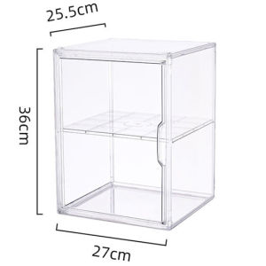 ตู้เก็บขวดนมแม่ใช้กล่องใส่โมเดลขนาดให้มีชั้นแบ่ง 2 ชั้นค่ะ กล่องใส กล่องเก็บโมเดล ตู้เก็บขวดนม