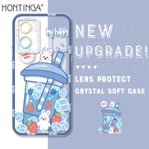 Hontinga Casing Case For OPPO Reno6 Z Reno 6Z Reno6Z 5G Reno 7 Reno7 5G Case Transparent Clear Case Cute Summer Drink Soft Silicone Full Cover Camera Protection Shockproof Rubber Cases Back Cover Phone Casing Softcase For Girls