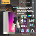 Orashare BS10 Wireless Karaoke Bluetooth Speaker With Dual Microphone 360° Stereo Sound  Bluetooth 5.3 Speaker With RGB Light Home Karaoke Set For Party 4000mAh Battery Speaker Outdoor/ Indoor. 