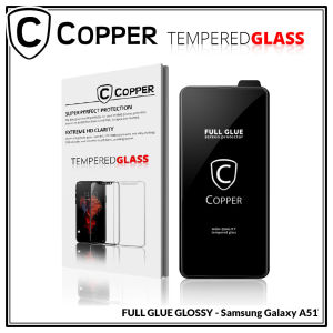 Samsung Galaxy A51 - COPPER Tempered Glass FULL GLUE PREMIUM GLOSSY