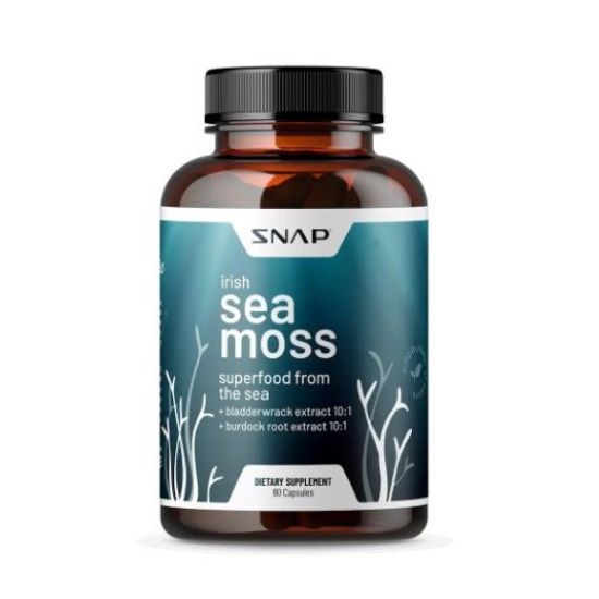 SNAP Irish Sea Moss Superfood Bladderwrack, Burdock Root Extract ...