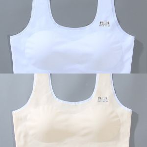 เสื้อใมเด็กโต ชุดชั้นในเด็ก เสื้อในวัยรุ่น เสื้อในเด็กมัธยม มีฟองน้ำบังทรงเย็บติดกับตัวเสื้อ รองรับรอบอกได้ถึง 34 นิ้ว สำหรับอายุ 9-15 ปี