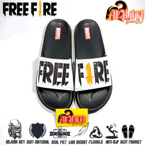 ARJUNA 687 - FF Sandal Selop Anak Laki Free Fire Booyah Bahan Ringan Empuk & Fleksibel