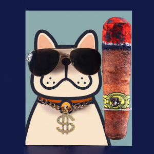 1 set 3 món SUPER RICH - dây chuyền vàng / xì gà / mắt kính dành cho chó mèo -T3 PETS SHOP