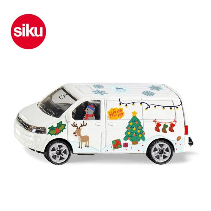 Siku 6505 – Set De Bricolage My Siku – VW T5 Bonhomme De Neige – Édition Limitée – Métal Et Plastique – Blanc – Inclut Autocollants Personnalisables