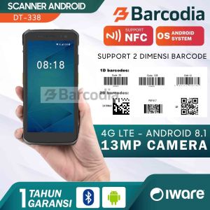 PDT Android Handheld 2D Barcode Scanner - Iware Z DT338 / ZDT-338
