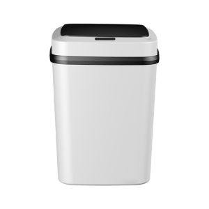 Justliving Thùng rác phòng tắm 13/15L với nắp tự động không cần chạm cảm biến chuyển động Thùng rác nhựa điện Thùng rác cảm biến chuyển động thùng rác có thể cho phòng khách/phòng ngủ/văn phòng/nhà bếp