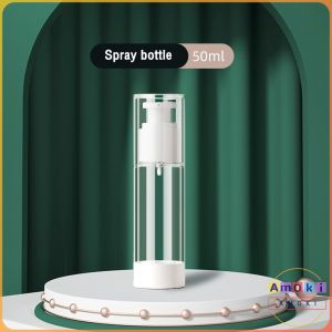Amoki【Ready in Stock】 Portable Vacuum Airless Pump Spray Lotion Bottle 15ml/50ml/100ml Travel Refillable Bottle
