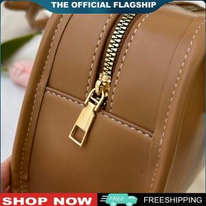 [ZENLEA6] Ladies All-Match Underarm Bag Solid Color Stylish Armpit Bag PU Leather Retro Shoulder Bag Female Travel Commute Bag