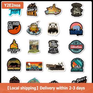 【Local shipping】 50 PCS Camping Landscape Stickers Outdoor Adventure Climbing Waterproof Sticker