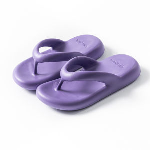[Free Shipping] Summer Flip-Flops With Thick Soles Lightweight Suitable For Indoor And Outdoor Wear EVA Slippers Home Use CoupleS Beach Sandals Cool Slippers
