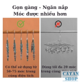 MÓC TREO ĐA NĂNG 10 KẸP – GIẢI PHÁP PHƠI ĐỒ THÔNG MINH CHO KHÔNG GIAN HIỆN ĐẠI GD707-M10k. 