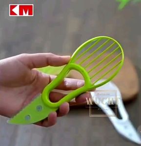 【WUCHT】Japan 3 in 1 Avocado Peeler Cutter Avocado Slicer Avocado Tool Avocado Cutter with Handle Multifunctional Avocado Knife 牛油果刀 鳄梨削皮刀 Pemotong Avocado