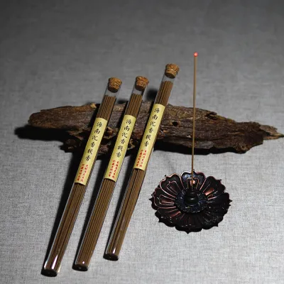 Authentic Hainan Agarwood Stick Incense | Natural Insect-Eaten Agarwood | No Chemical Additives | Made from Aged Resinous Wood | Pure & Natural Aroma