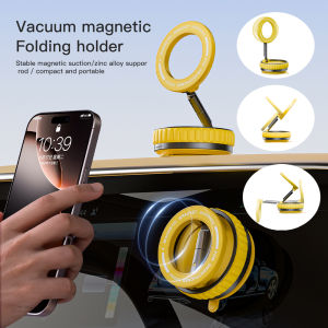 Car Navigation Magnetic Suction Mobile Phone Holder Foldable 360 ° Rotating Stable Vacuum Adsorption Mobile Phone Holder