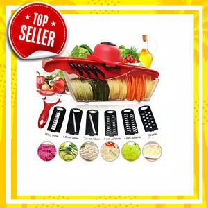 ( BAYAR COD) Mandoline Slicer Vegetable 7 in 1 Peeler Serbaguna Parutan Multifungsi
