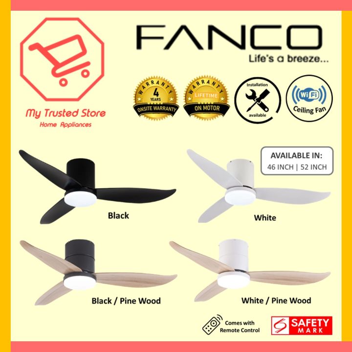 FANCO COFAN Rito 3 SMART DC Motor 3 Blade Ceiling Fan W 3 Tone LED