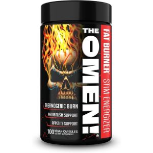 JNX Sports The Omen Fat Burner Weight Loss Boost Energy Metabolism Support 60 to 100 Caps