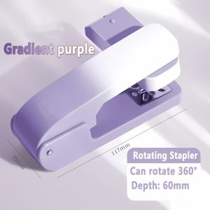 360 Stapler Rotation Heavy Duty Stapler Compatible Effortless Long Paper Swivel Stapler