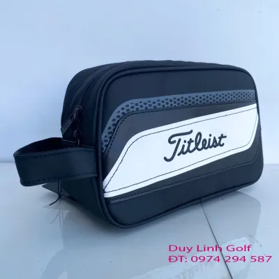 Túi Cầm Tay Golf Titleist Chính Hãng – Dáng Đẹp 2 Ngăn Tiện Dụng Logo Thêu Nổi Rất Sang Trọng