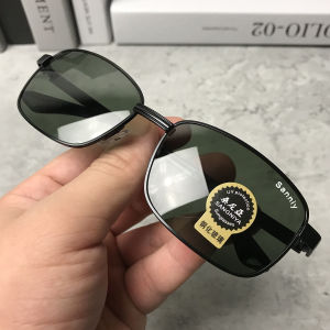 【GIAUSA】with Case Tempered Glass Lenses Shades Polarized for Men Style Original Sale Driving Motor Metal Square Anti UV Anti-scratch Summer Outdoor Fashion Shades for Men Branded S46