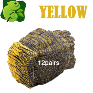 Labor Protection Gloves 12Pairs 600g High-Quality Cotton Yarn Wear-Resistant Gloves Hand Work Glove Gloves For Hand Makapal Gardening Gloves For Garden Tools And Equipment