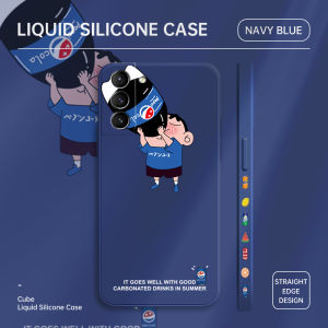 Hontinga Casing Case For Samsung Galaxy S21 S21 Plus S21+ S21 Ultra 5G Case Cartoon Crayon Shinchan Case Square Original Liquid Soft Silicone Edge Pattern Rubber Case Full Cover Camera Protection Cases Back Phone Casing Softcase For Boys