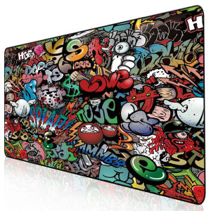 (Bisa COD) TaffGO Alas Mouse Gaming Motif Keren Gaming Mouse Pad Street Grafitti Desk Mat