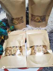 Kacang bawang goreng super besar rasa daun jeruk 250 GRAM