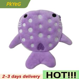PkYeG New Cartoon Plush Shark Purse Zero Wallet Plush Animal Wallet For Kids Zipper Bag Cute Pendant Data Cable Bag Gift