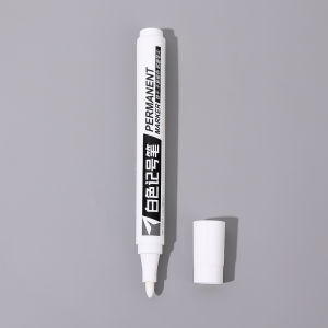 【Free Shipping】Permanent Oily White Markers Pens Waterproof Tire Painting Graffiti Environmental Gel Pen Notebook Drawing Supplies