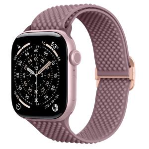 CRESTED Elastic Silicone Sport Strap for Apple Watch Ultra 4/3/2/1 49mm & Series 12/11/10/9/8/7/SE 46mm 45mm 44mm 42mm 41mm Breathable Waterproof Band
