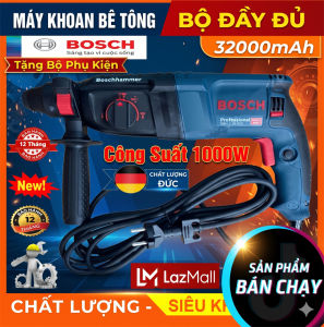 Máy khoan bê tông ba chức năng GBH 2 -26 máy khoan đục bê tông bosch công suất 1200w bảo hành 12 tháng khoan 3 chuc nang